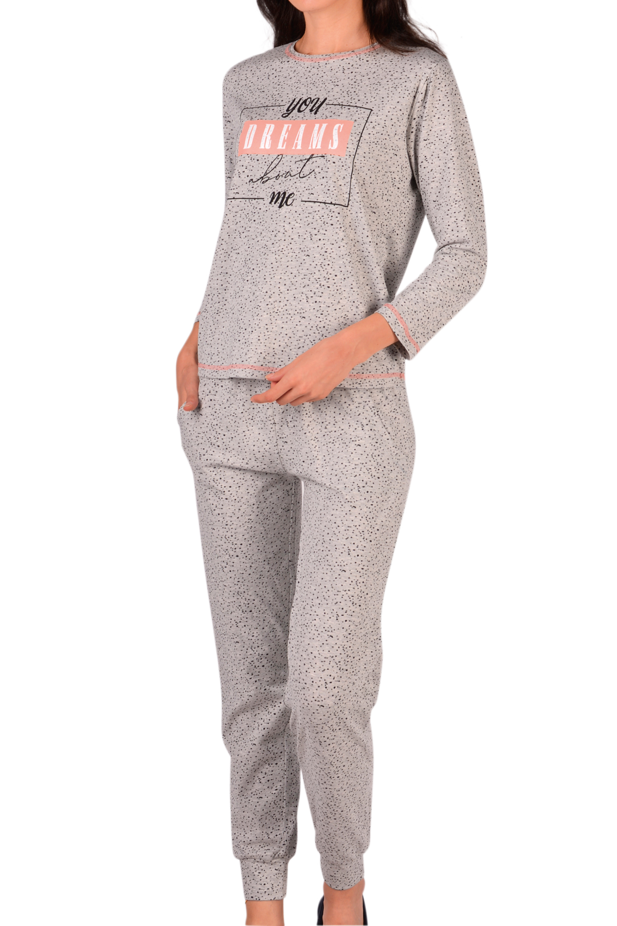 Пижамы для женщин с брюками ( длинный рукав) 96349