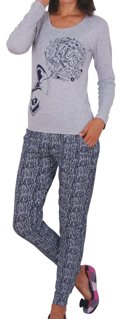 Пижамы для женщин с брюками (длинный рукав) 96015