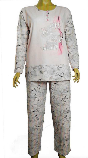 Пижамы для женщин ( большой размер/с брюками/длинными рукавами ) 84017
