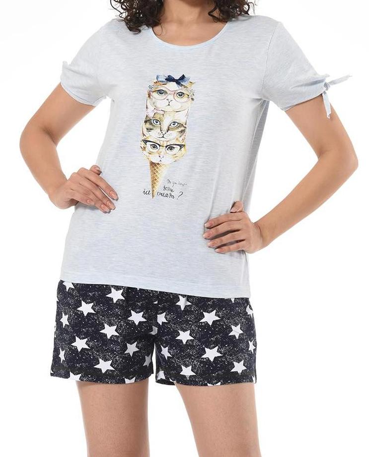 Пижамы для женщин с шортами  ( с футболкой ) 80992