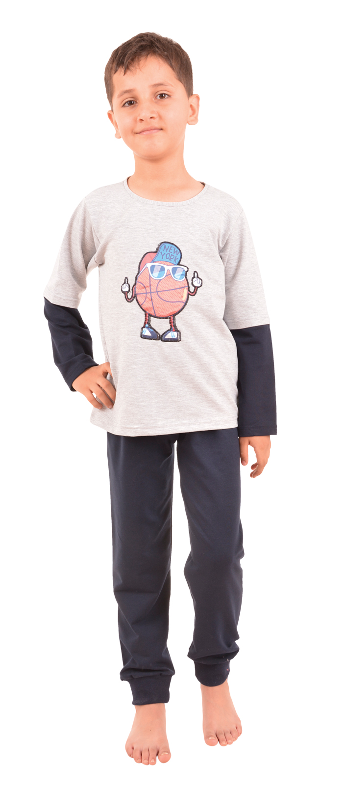 Пижамы для мальчиков ( подростковые/длинный рукав/с брюками) 89844 купить  оптом в интернет-магазине Nicoletta.su