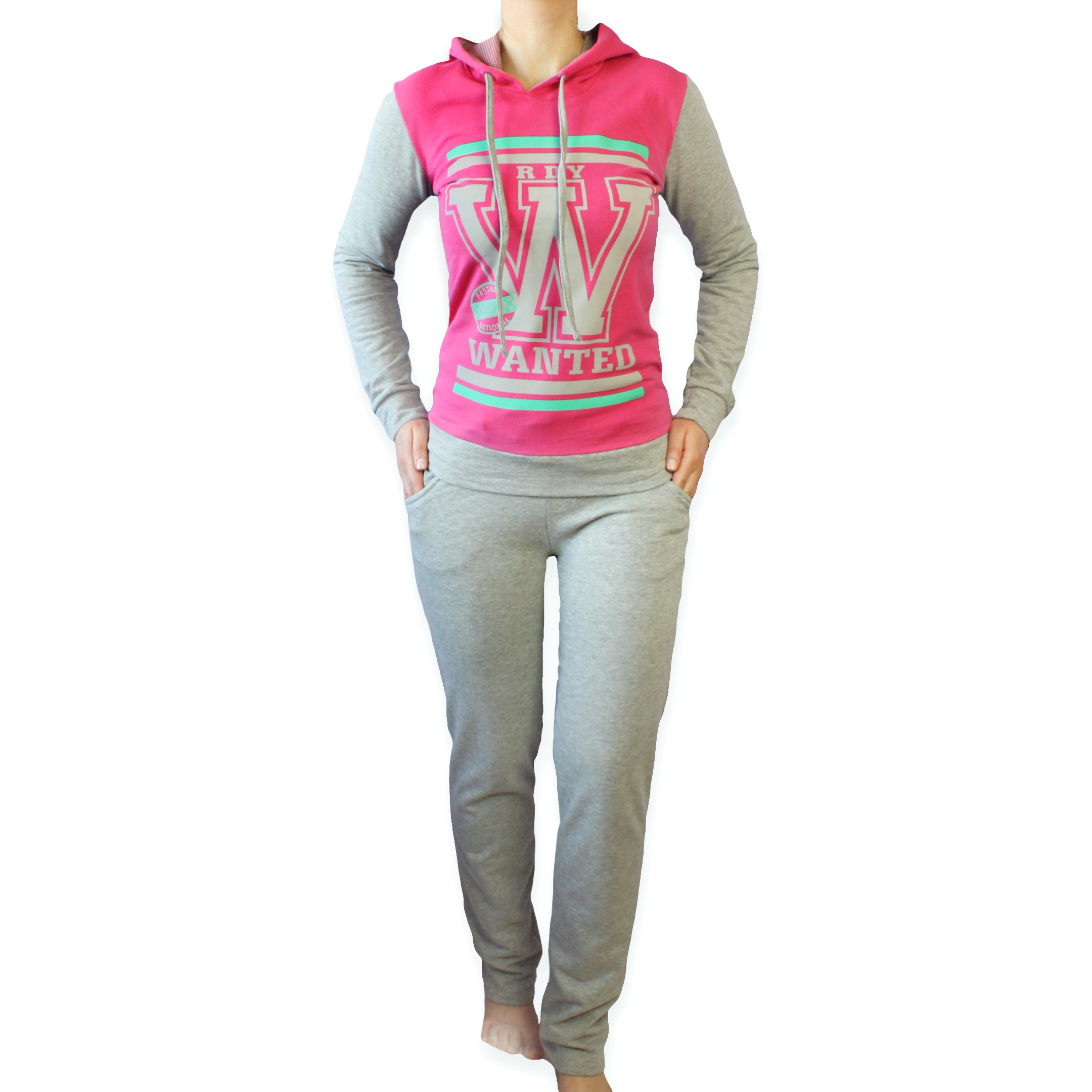 Пижамы для женщин с брюками (длинный рукав/утепленные) 88243