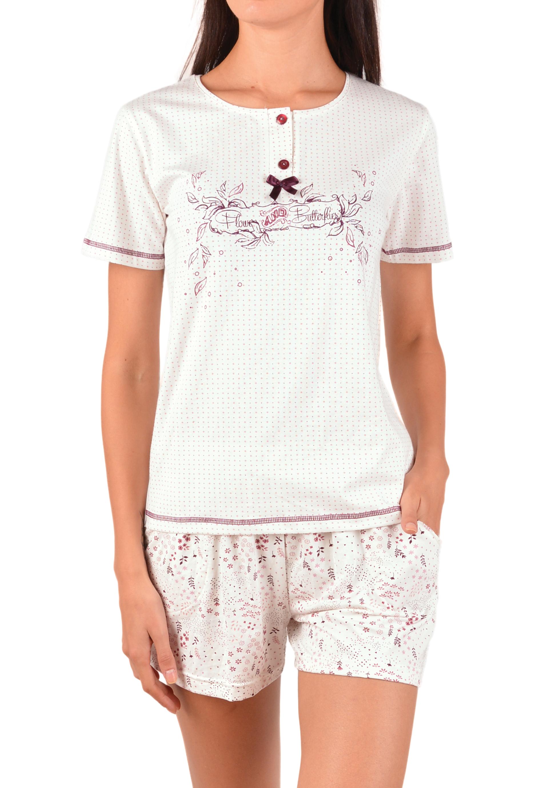 Пижамы для женщин с шортами ( с футболкой) 80969
