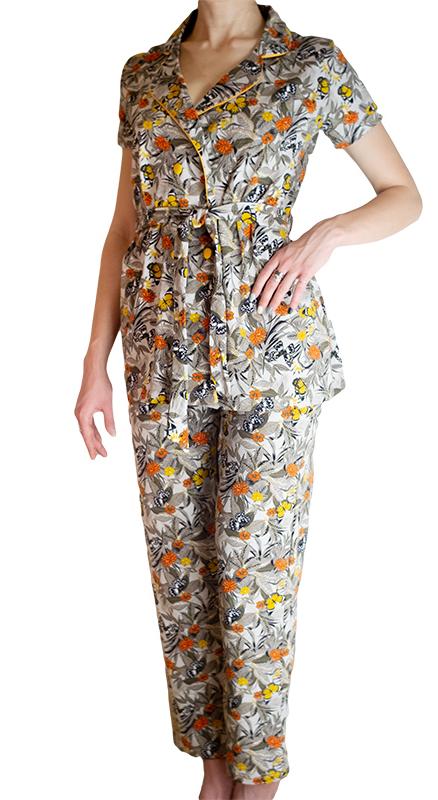 Пижамы для женщин с брюками (длинный рукав) 96313