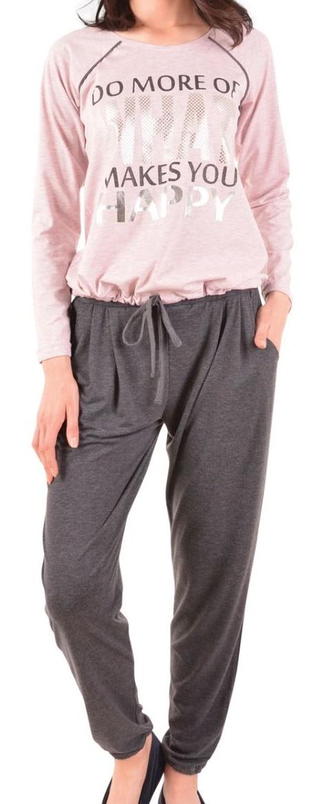 Пижамы для женщин с брюками( длинный рукав/вискоза) 86948