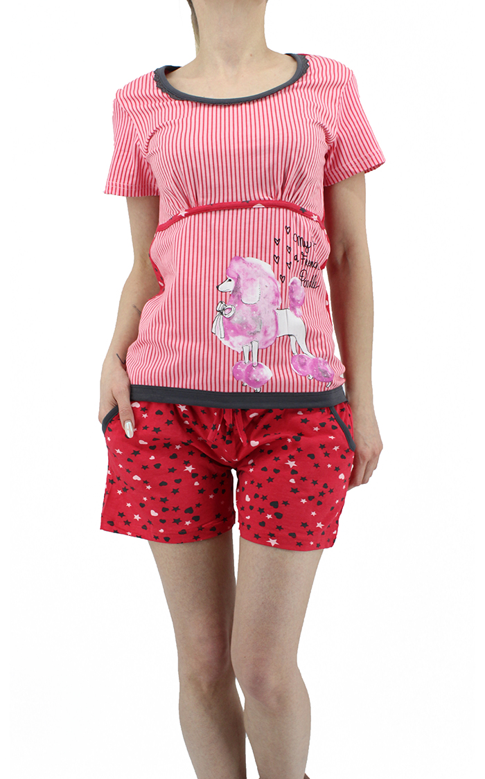 Пижамы для женщин с шортами (с футболкой) 157021