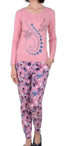 Пижамы для женщин с брюками (длинный рукав) 96105