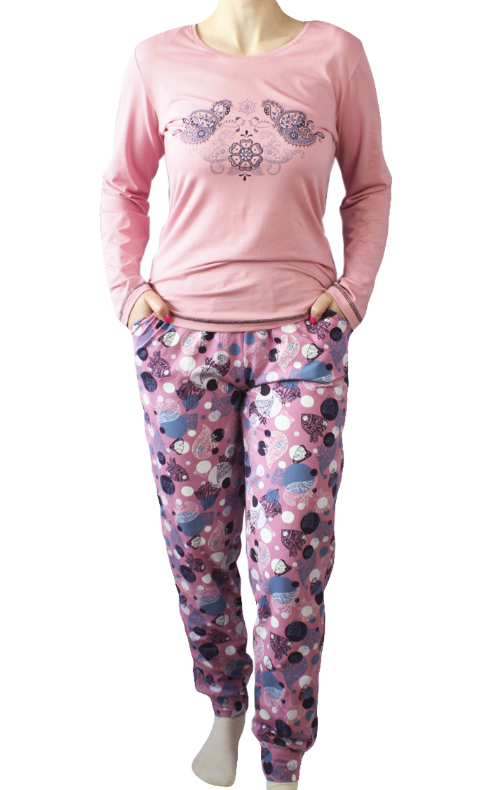 Пижамы для женщин с брюками (длинный рукав) 96104