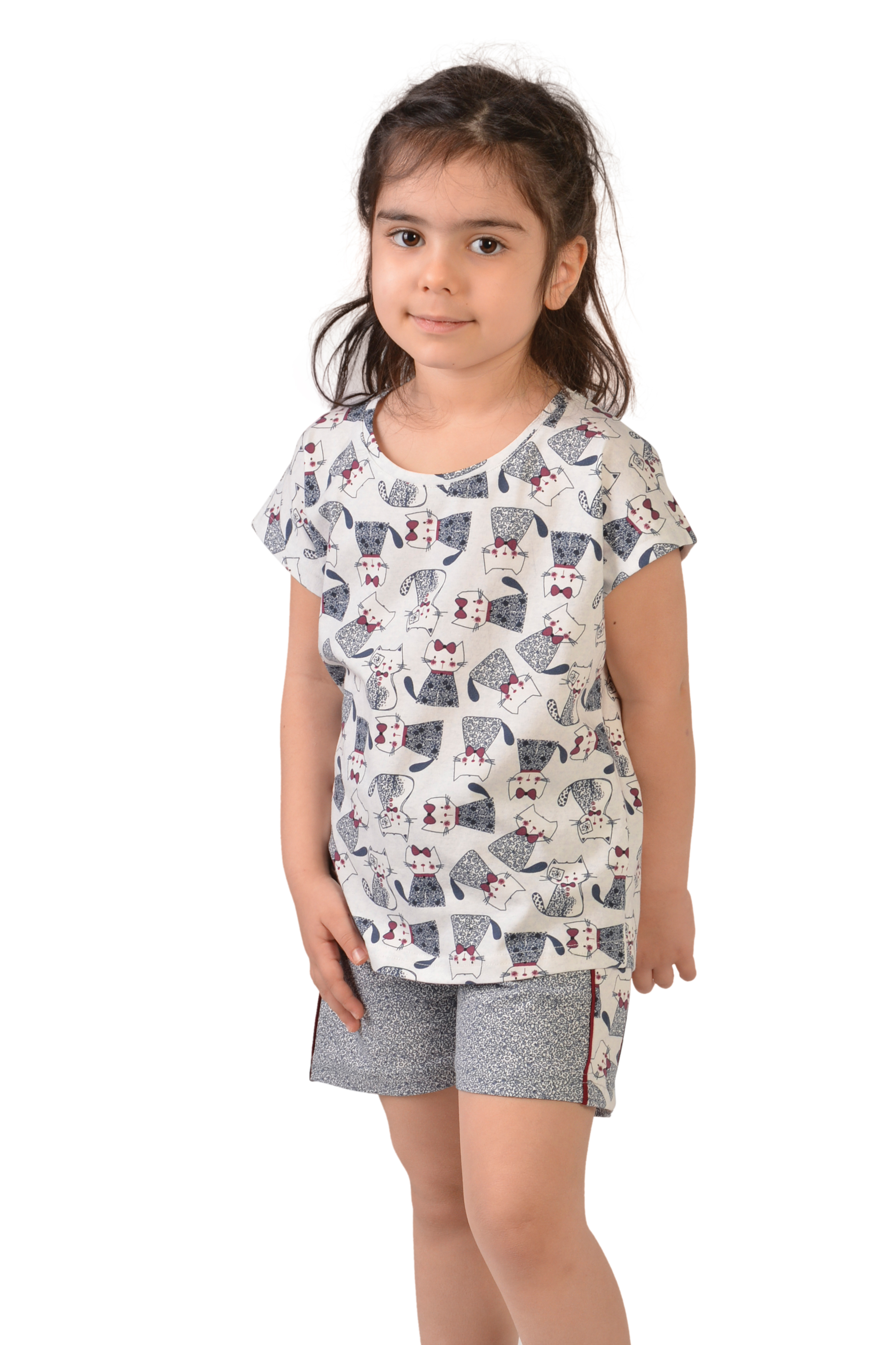 Пижамы для девочек ( с шортами/с футболкой) 85314