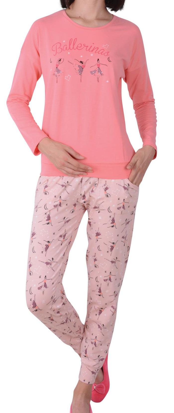 Пижамы для женщин с брюками (длинный рукав) 96155