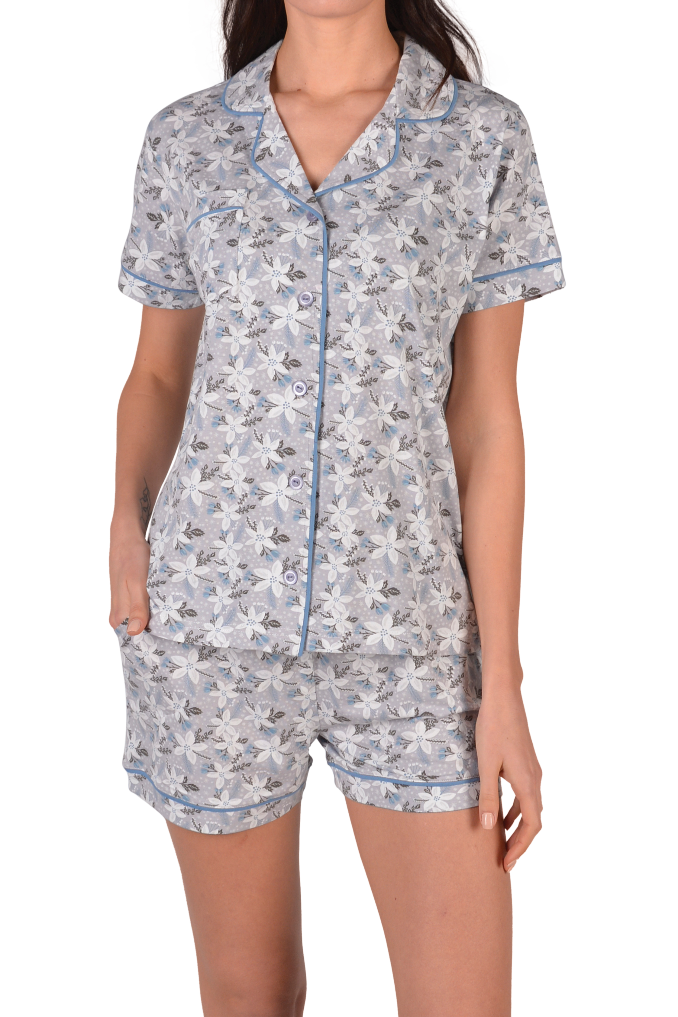 Пижамы для женщин с шортами ( короткий рукав/вискоза) 60012