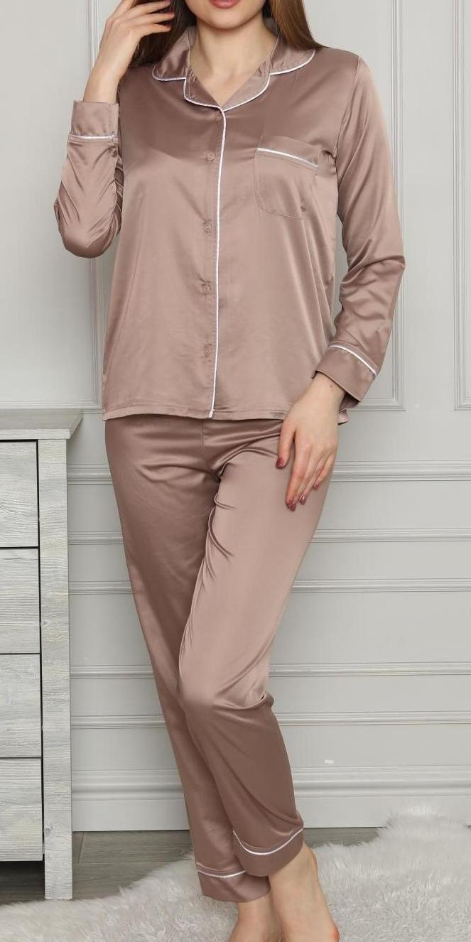 Пижамы для женщин ( с брюками/длинный рукав) 92184