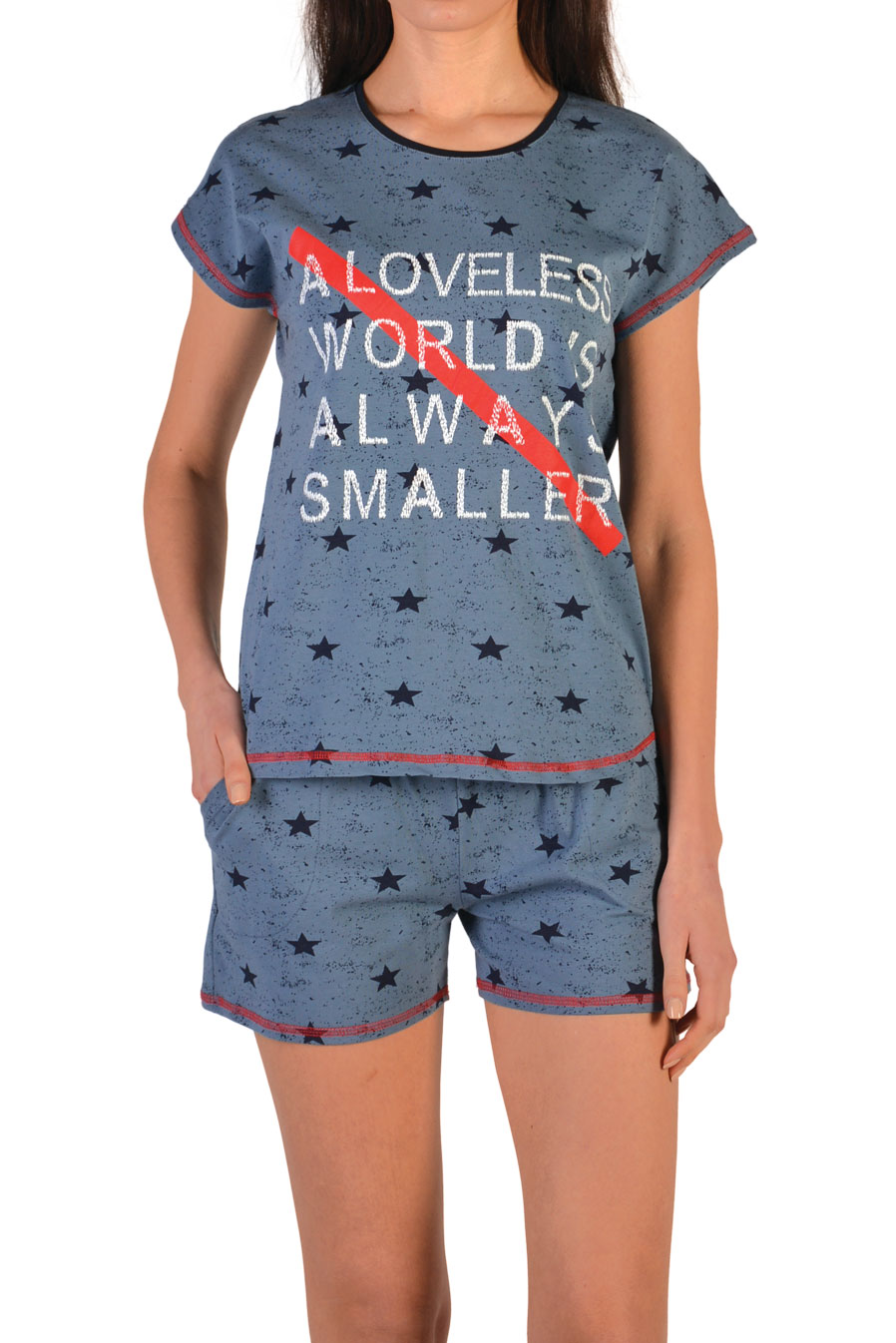 Пижамы для женщин с шортами  ( с футболкой ) 60015