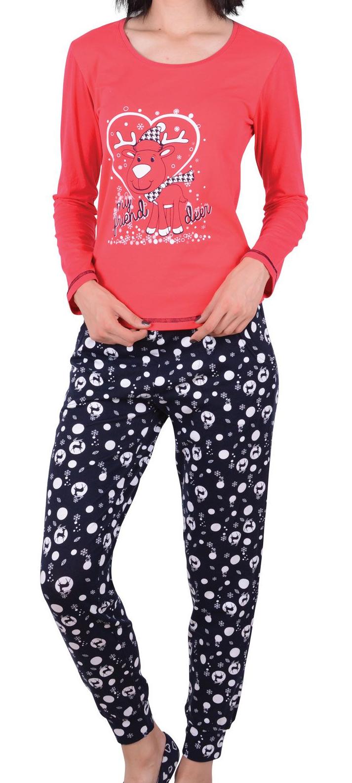 Пижамы для женщин с брюками (длинный рукав) 96126