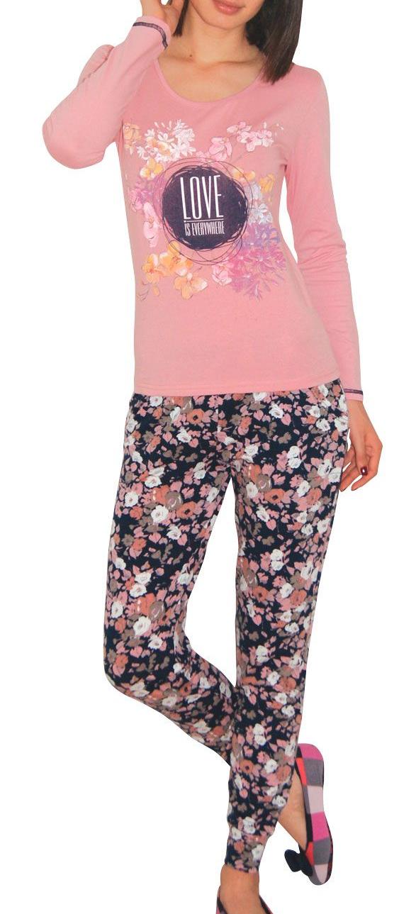пижамы для женщин с брюками (длинный рукав) 86842