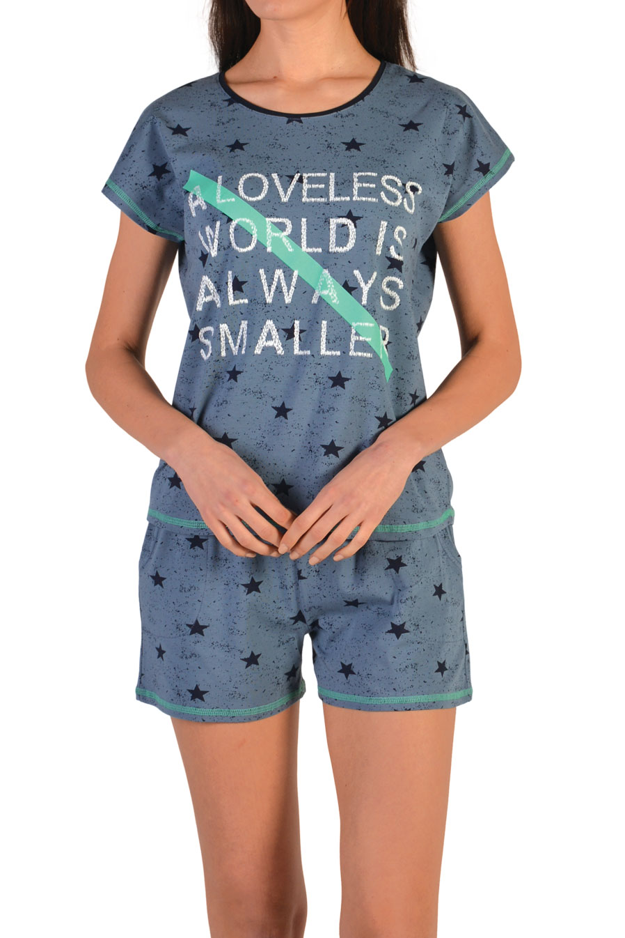 Пижамы для женщин с шортами  ( с футболкой ) 60015